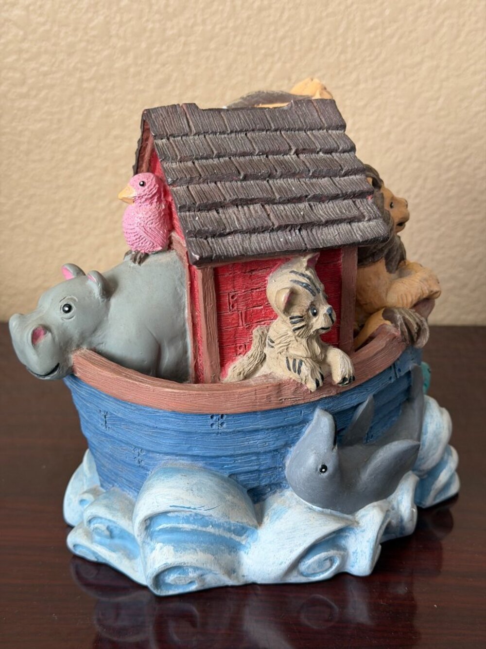 Vintage 1993 Figi Graphics Noah's Ark Resin Piggy Bank Nursery Decor - Picture 15 of 15